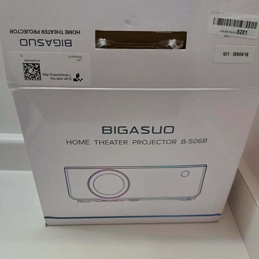 Bigasuo B-506B Home Theater Cinema Projector 1080P Full HD 8500 lumens Bluetoot
